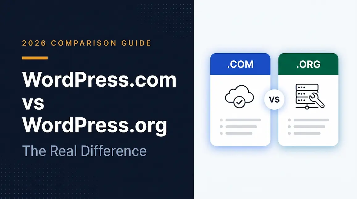 WordPress.com vs WordPress.org: The Real Difference (2026)